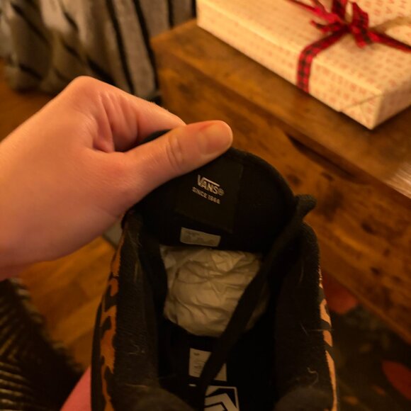 Vans Knu Skool Leopard Black Sneakers | NIB | Youth 7 / Women’s 8 - Picture 4 of 5